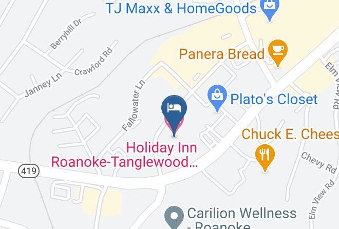 Holiday Inn Roanoke Tanglewood Rt 419&i581 Map