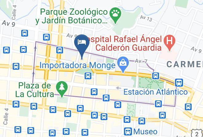 Holiday Inn San Jose Aurola Map