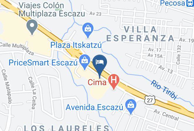 Holiday Inn San Jose Escazu Map