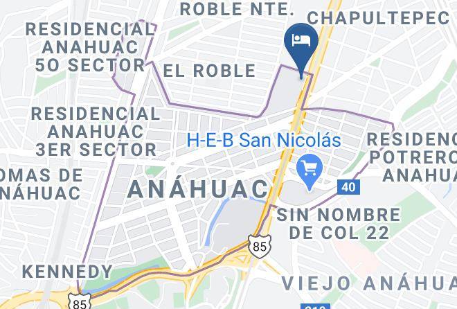 Holiday Inn Monterrey Norte Map