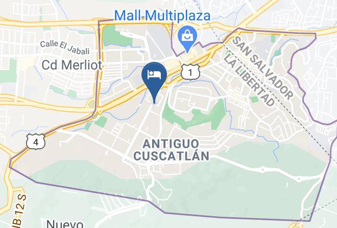 Antiguo Cuscatlan - Holiday Inn San Salvador Maps