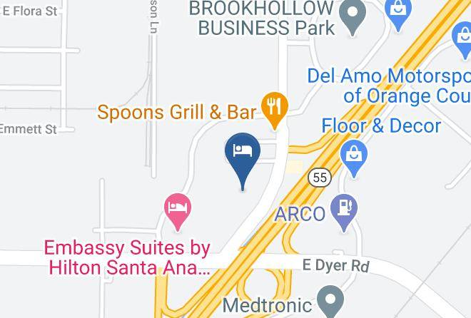 Orange - Holiday Inn Santa Ana Orange Co Arpt Maps