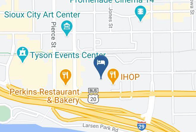 Holiday Inn Sioux City Map