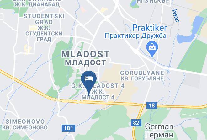 Holiday Inn Sofia Map