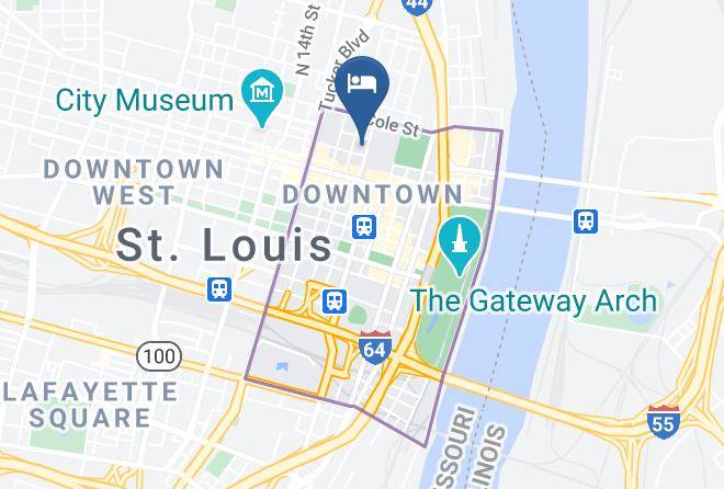 St Louis City - Holiday Inn St Louis Downtown Conv Ctr Maps
