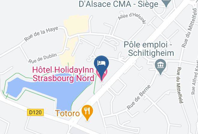 Bas Rhin - Holiday Inn Strasbourg Nord Maps