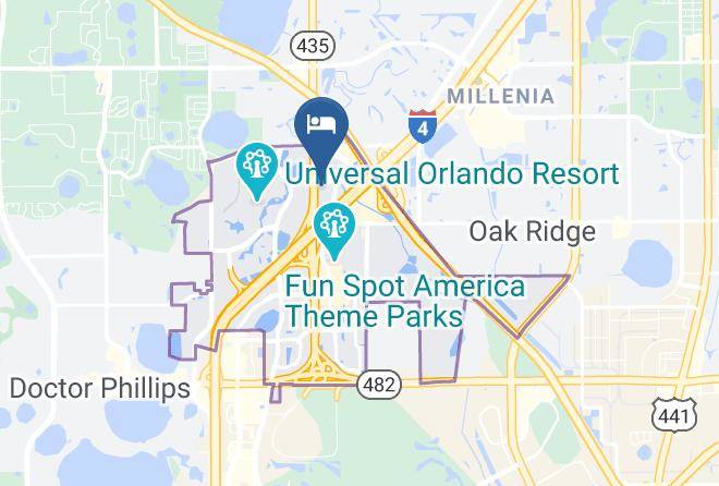 Orange - Holiday Inn & Suites Across From Universal Orlando Maps