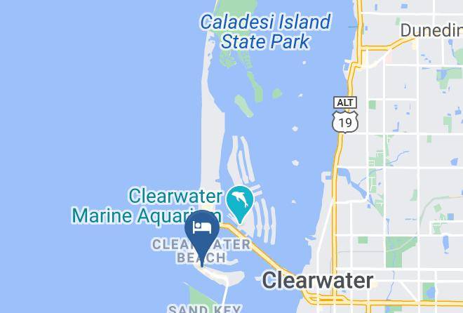 Holiday Inn & Suites Clearwater Beach Map