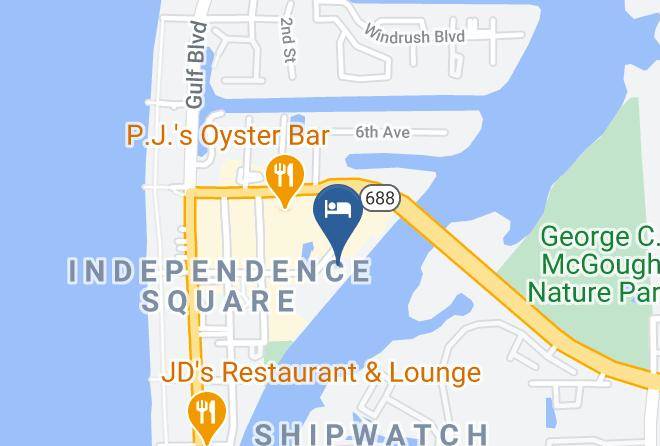 Pinellas - Holiday Inn & Suites Clearwater Beach S Harbourside Maps