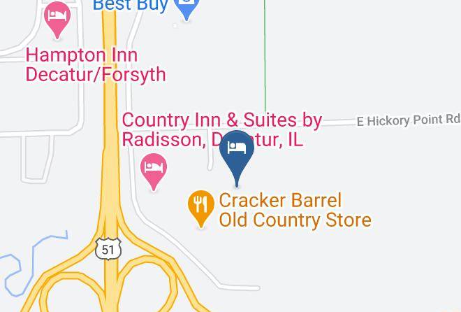Holiday Inn & Suites Decatur Forsyth Map