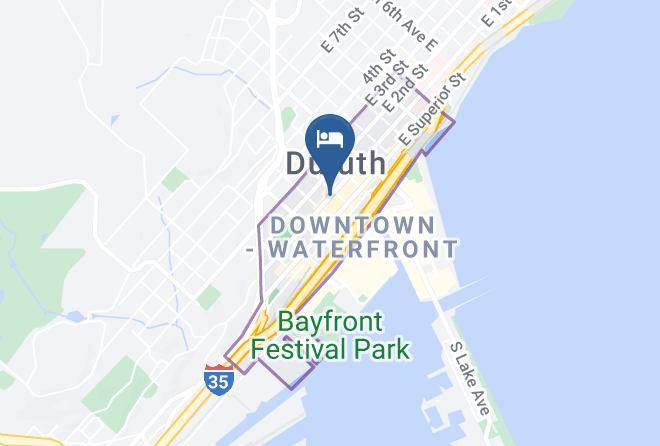 Holiday Inn & Suites Duluth Downtown Map