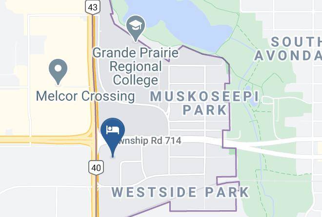 Holiday Inn & Suites Grande Prairie Conference Ctr Map