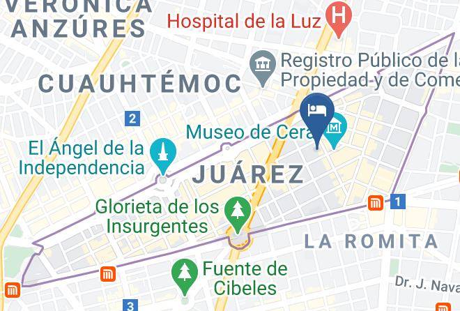 Cuauhtemoc - Holiday Inn & Suites Mexico Zona Rosa Maps