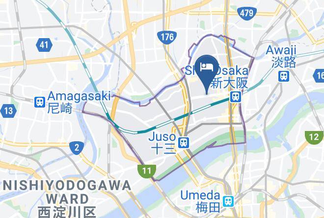 Osaka City Yodogawa Ward - Holiday Inn & Suites Shin Osaka Maps