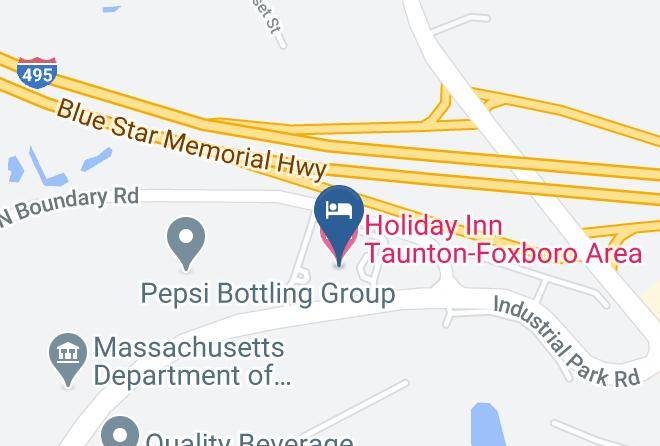 Holiday Inn Taunton Foxboro Area Map
