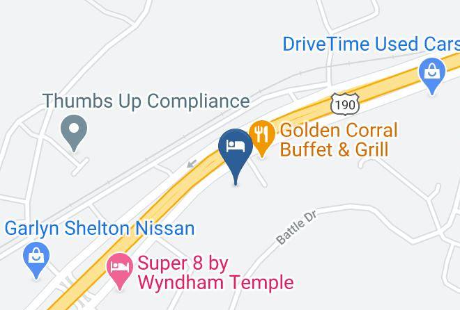 Holiday Inn Temple Belton Map