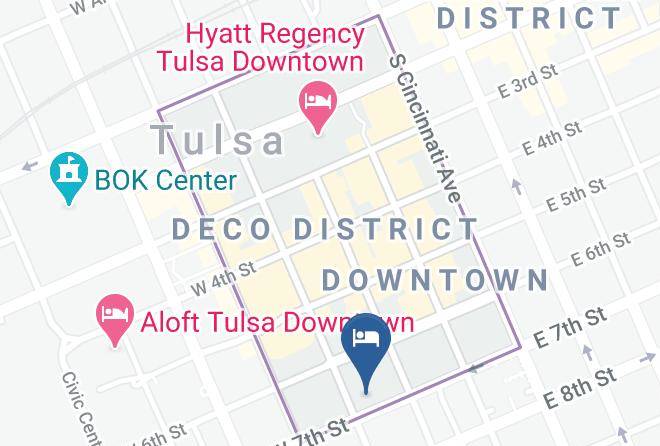 Tulsa - Holiday Inn Tulsa City Center Maps