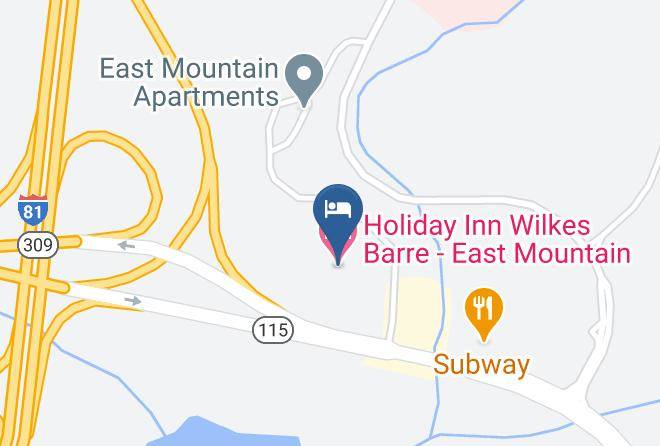 Luzerne - Holiday Inn Wilkes Barre East Mountain Maps