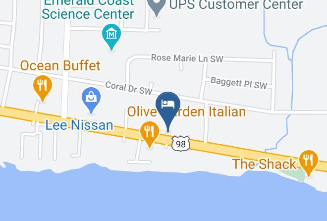 Okaloosa - Holiday Lodge And Suites Maps