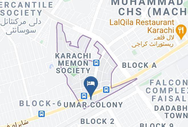 Karachi - Holiday Palace Hotel Maps