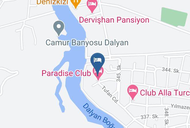 Ortaca - Holiday Paradise Hotel Maps