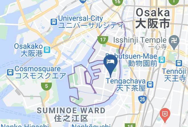 Osaka City Taisho Ward - Holiday Pearl Hotel Maps