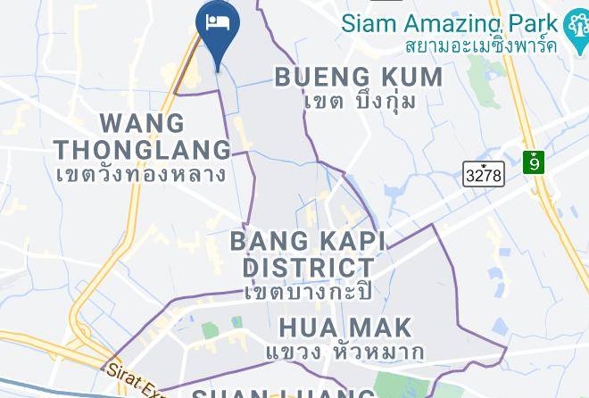 Bang Kapi District - Holiday Anna 101 Hotel Maps