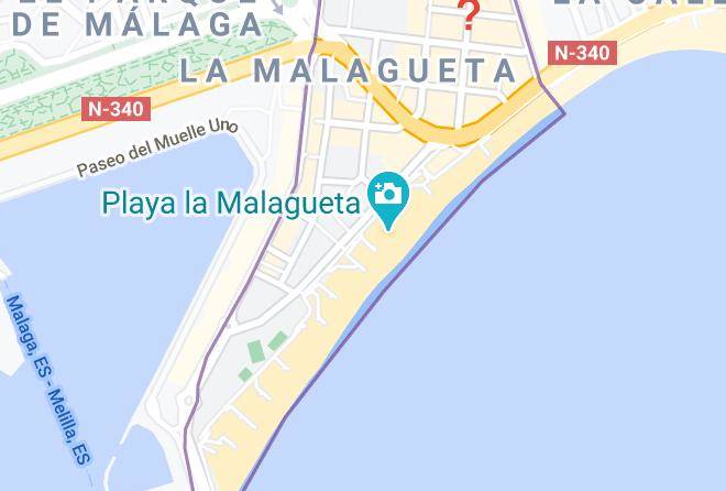 Malaga - Holidays2malaga Malagueta Beach Maps