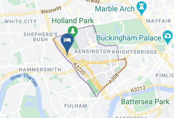 London - Holland Court Hotel Maps