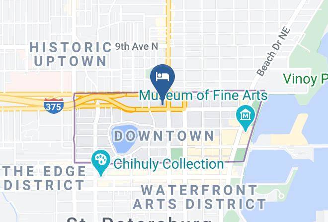 Pinellas - Hollander Hotel St Petersburg Downtown Maps