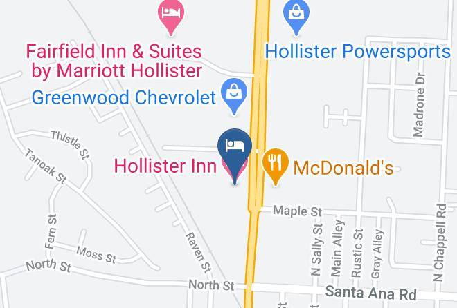San Benito - Hollister Inn Maps