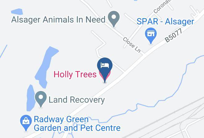 Cheshire East - Holly Trees Hotel Maps