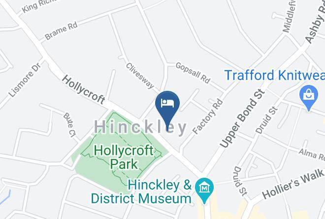Leicestershire - Hollycroft Private Hotel Maps