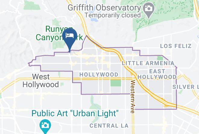 Los Angeles - Hollywood Seven Star Motel Maps