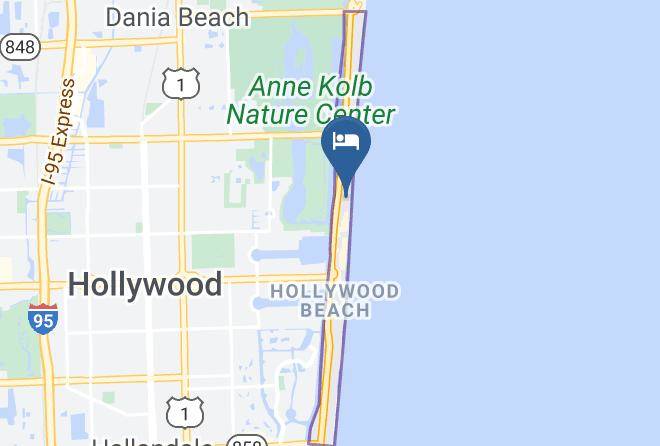 Hotel Paradise Hollywood Beach Hotels Map
