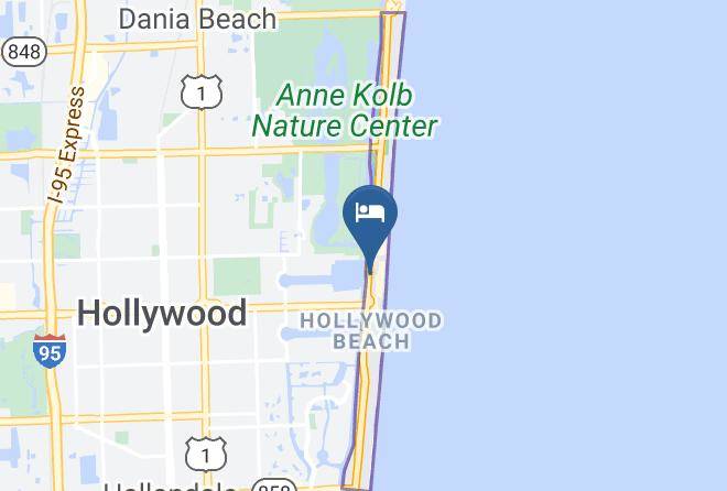 Hollywood Beachside Boutique Suites Map