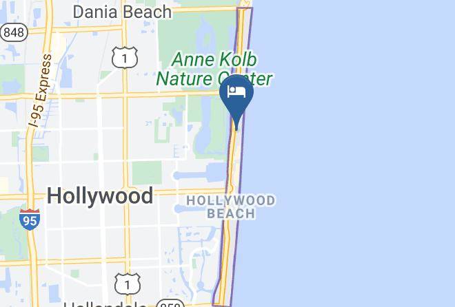 Broward - Hollywood By The Sea Hotel Maps