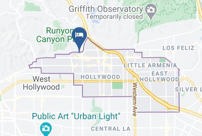 Los Angeles - Hollywood Celebrity Hotel Maps