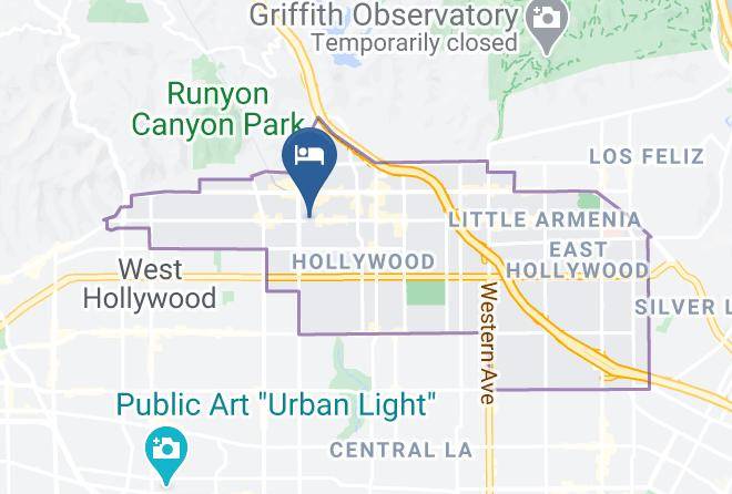 Los Angeles - Hollywood Guest Inn Maps