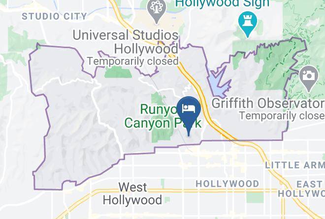 Los Angeles - Hollywood Hills Hotel Maps
