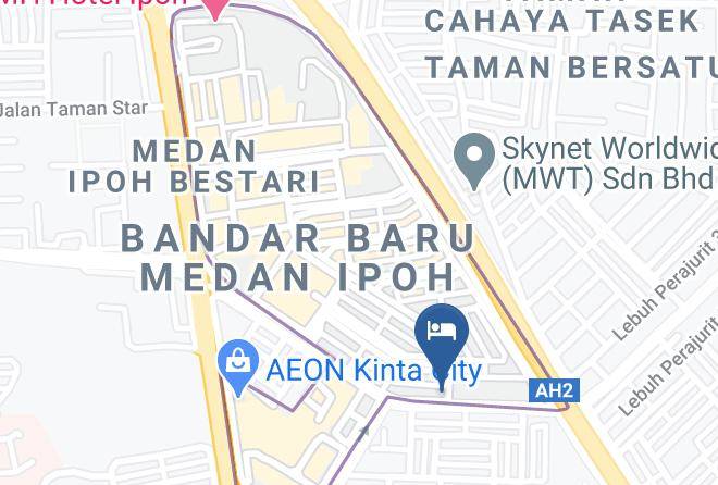 Hollywood Hotel Ipoh Map