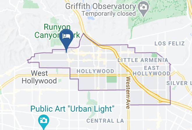 Los Angeles - Hollywood La Brea Inn Maps