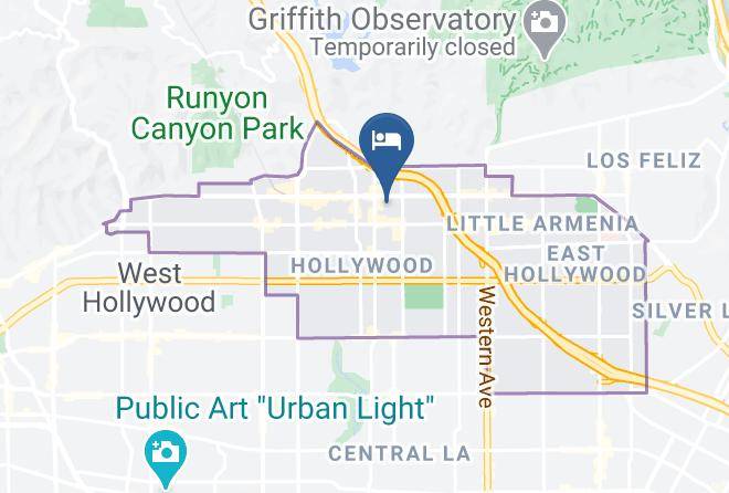 Los Angeles - Hollywood Le Bon Hotel Maps