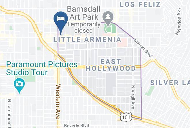 Hollywood Stars Inn Map