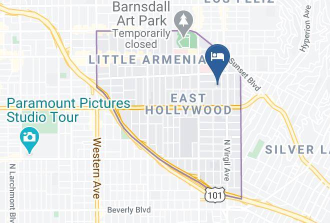 Los Angeles - Hollywood Sunset Maps
