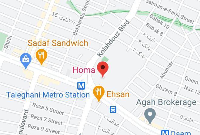 Homa Ahmadabad Hotel Map