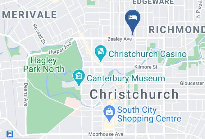 Christchurch - Bealey Avenue Motel Maps
