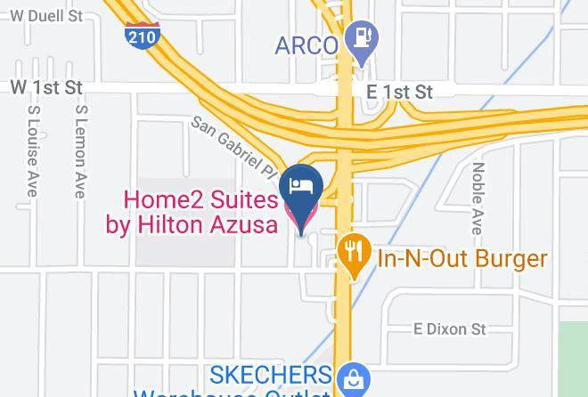 Los Angeles - Home2 Suites By Hilton Azusa Maps