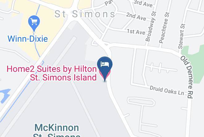 Glynn - Home2 Suites By Hilton St Simons Island Maps