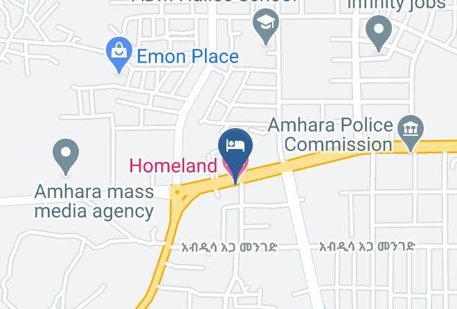 Bahir Dar - Homeland Hotel Maps